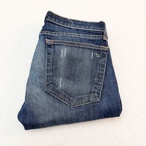 Rag & Bone The Dre Dark Wash Distressed Denim Jeans Size 23
